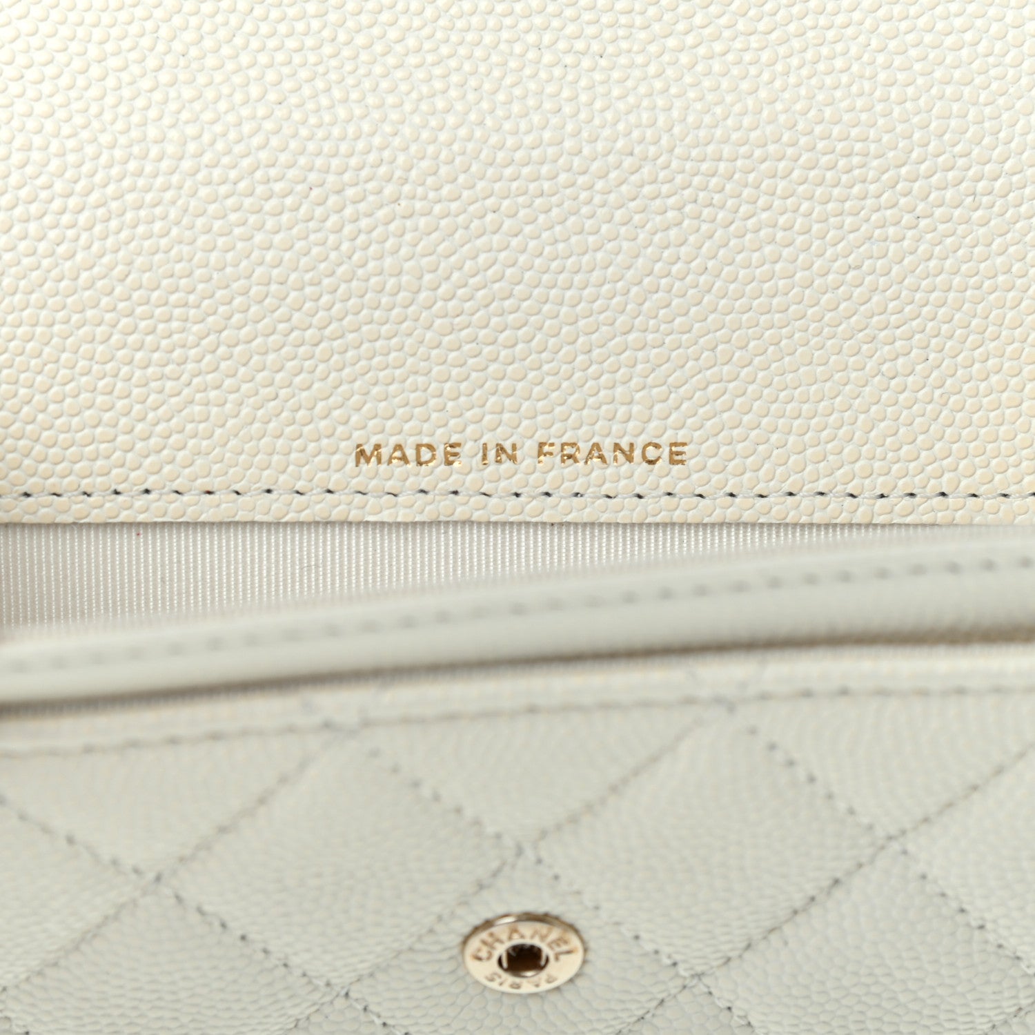 Chanel Caviar Quilted Flap Card Holder Wallet White 12 of 15
