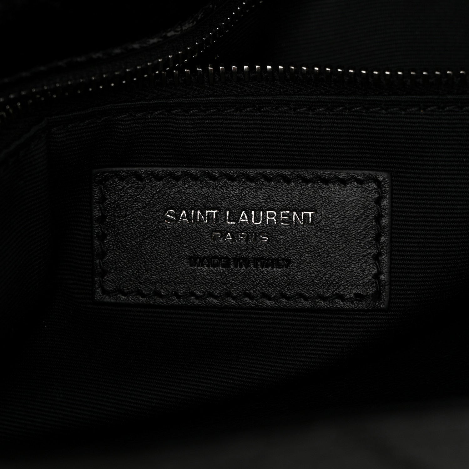 Saint Laurent Crinkled Calfskin Matelasse Monogram Medium Niki Chain Satchel Black 6 of 10