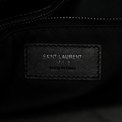 Saint Laurent Crinkled Calfskin Matelasse Monogram Medium Niki Chain Satchel Black 6 of 10