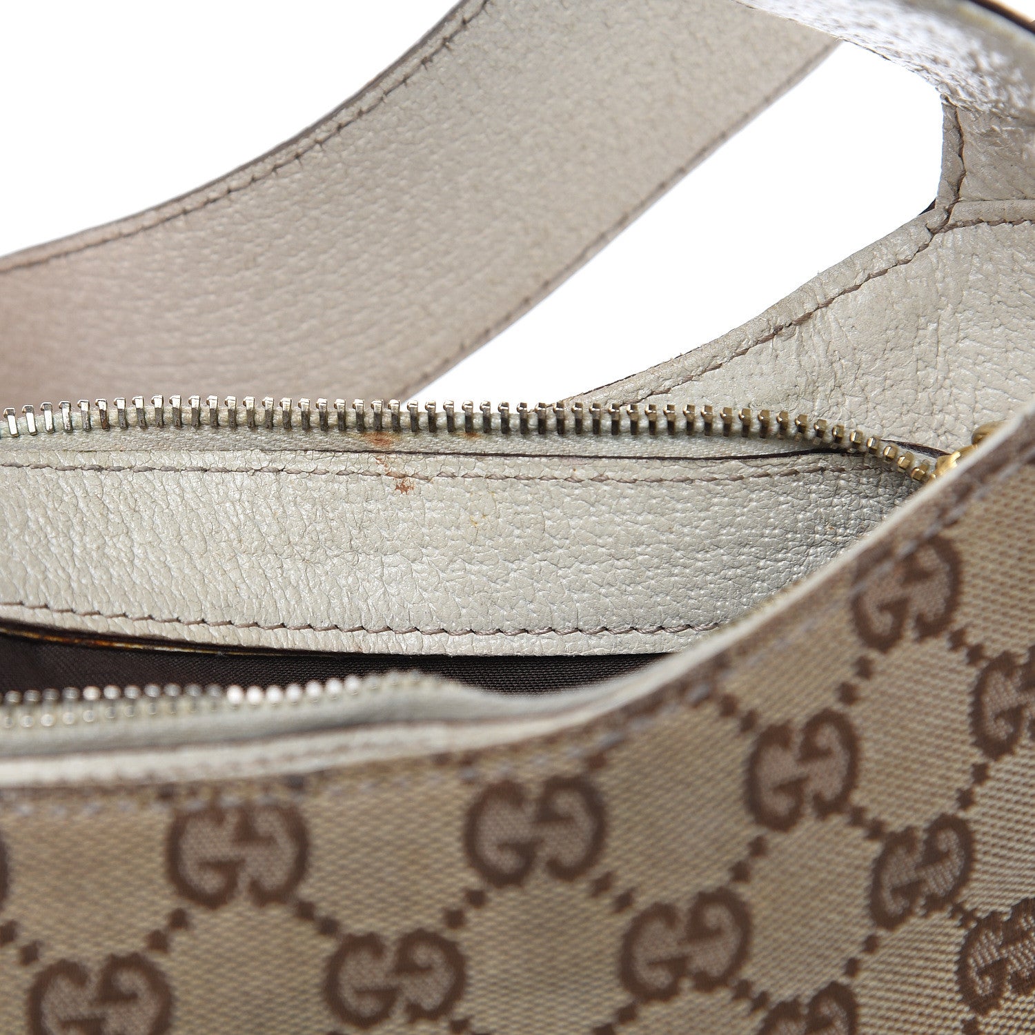 Gucci Monogram Creole Hobo Ivory 20 of 20