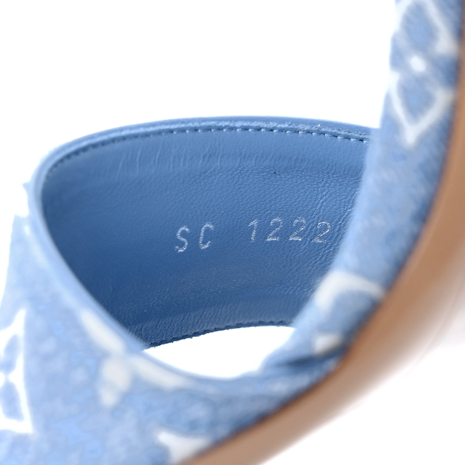 Louis Vuitton Monogram Denim Silhouette Sandals 37 Navy Blue 8 of 8