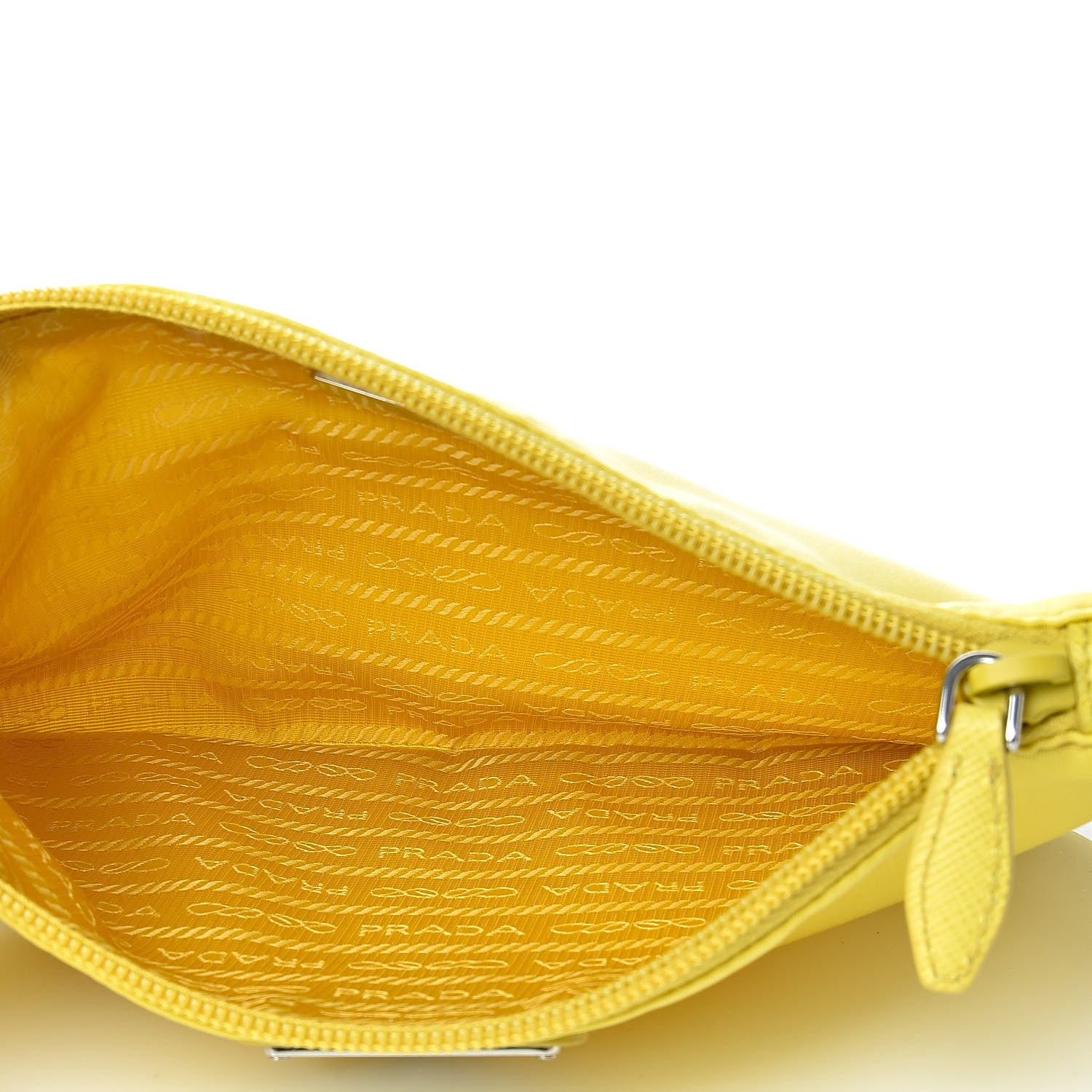 Prada Tessuto Nylon Saffiano Wristlet Girasole 5 of 7