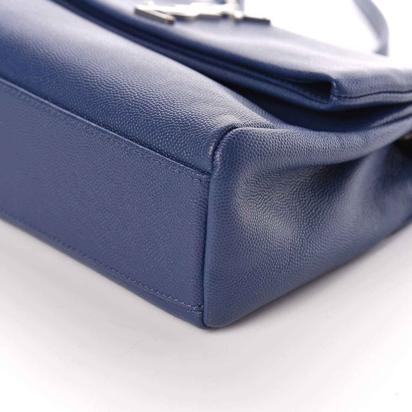 Grain De Poudre Small West Hollywood Monogram Fold-Over Bag Denim