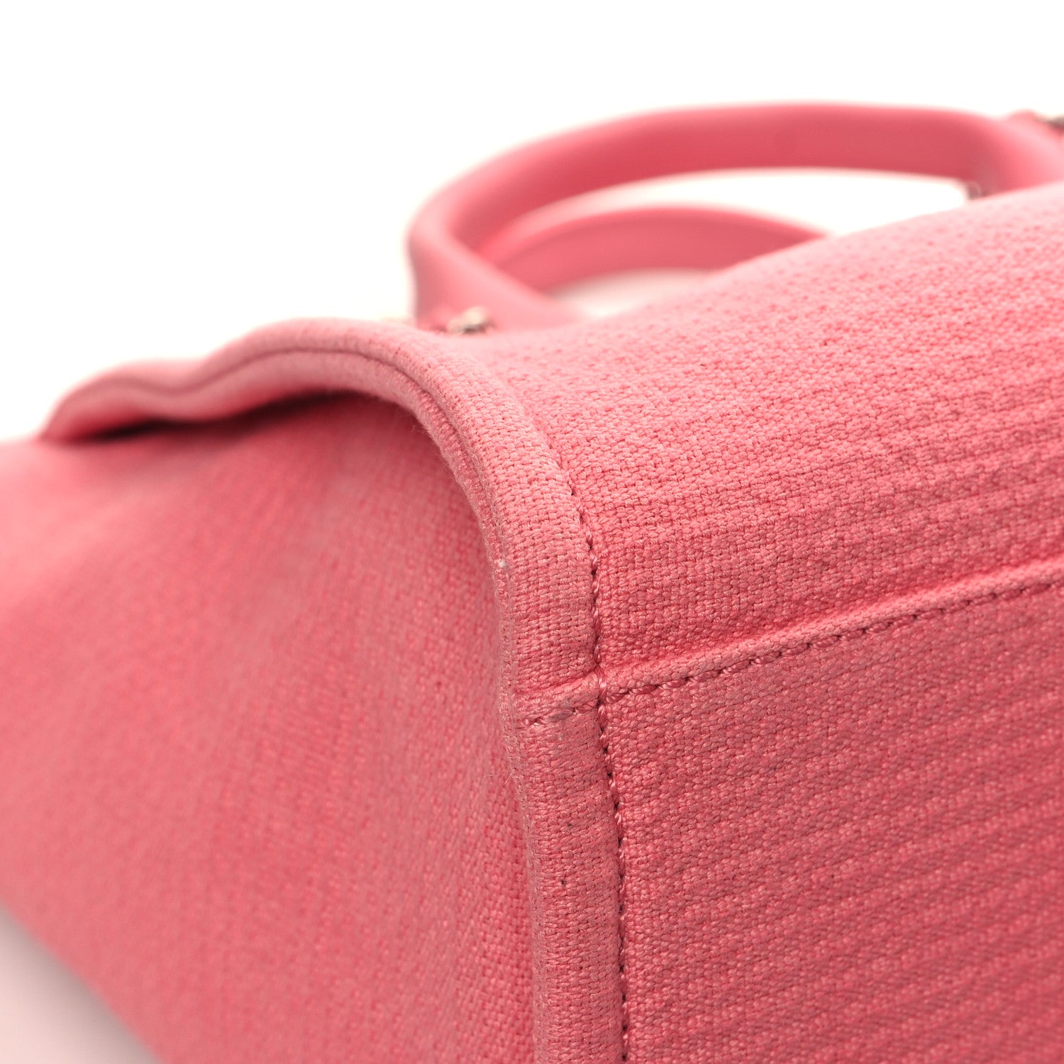 Chanel Mixed Fibers Small Deauville Tote Pink 13 of 16