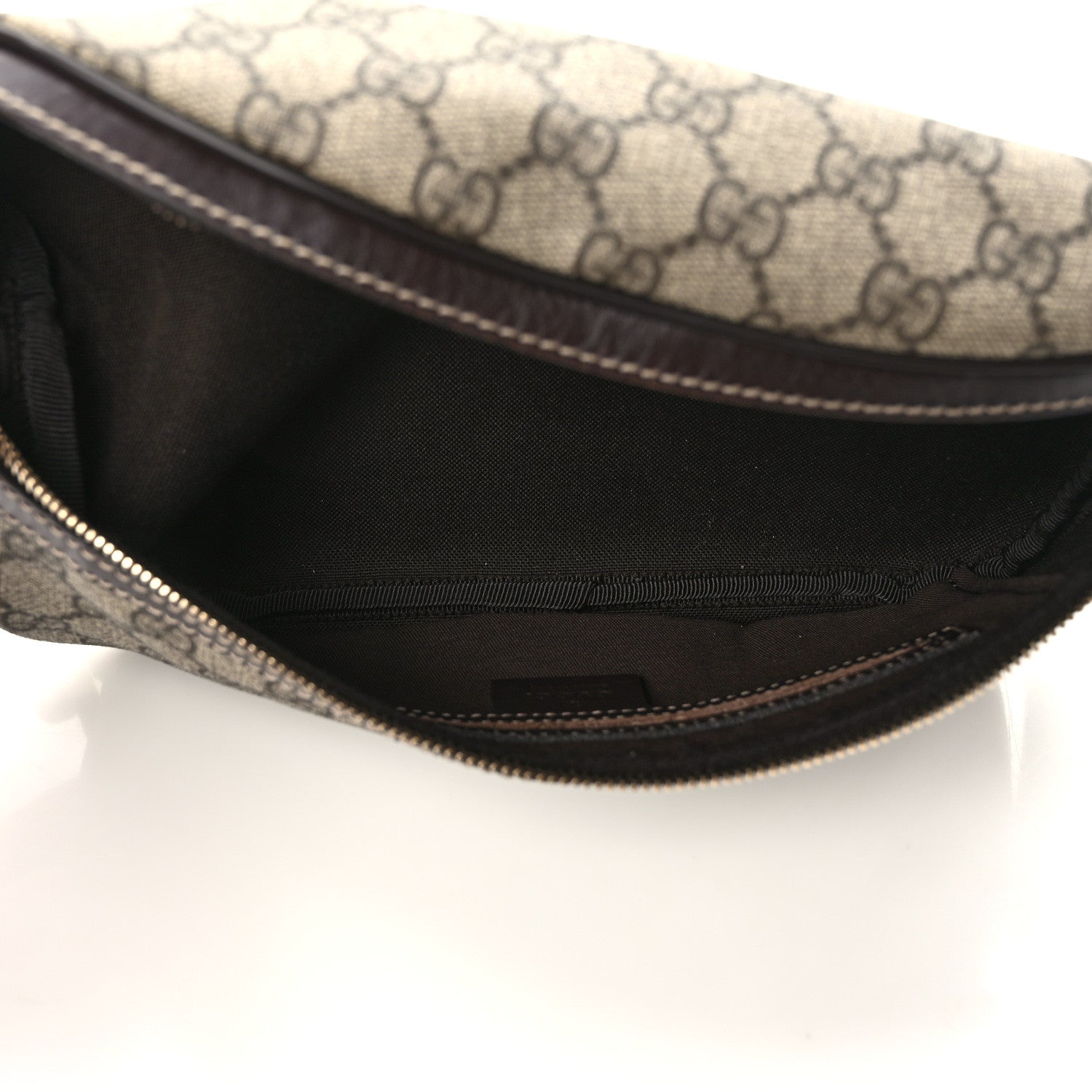 Gucci GG Supreme Monogram Belt Bag Dark Brown 5 of 9