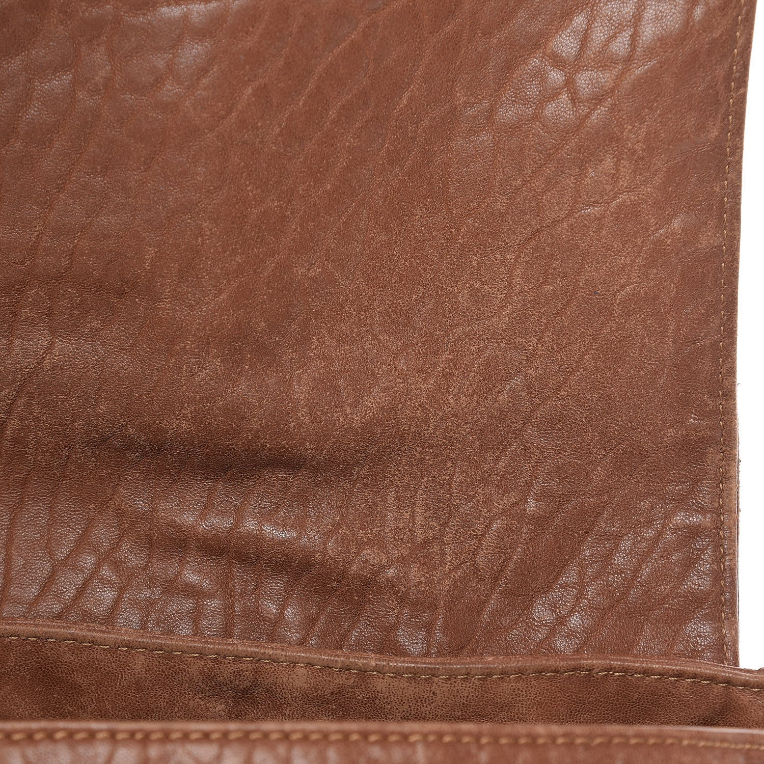 Fendi Crinkled Lambskin Mia Shoulder Flap Camel 11 of 20