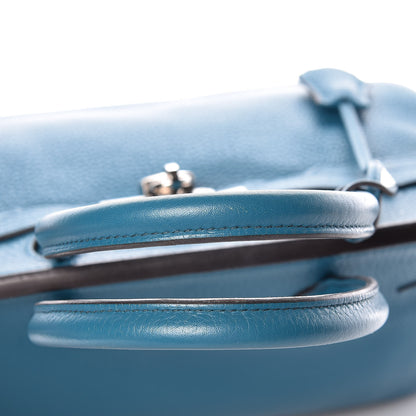 Hermes Taurillon Clemence Birkin 30 Bleu Izmir 32 of 34