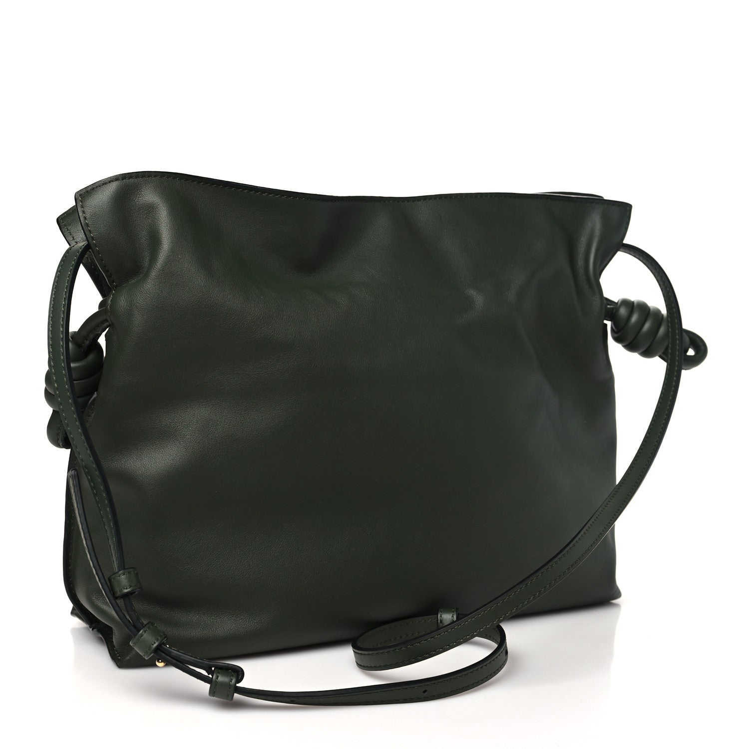 Loewe Calfskin Small Flamenco Knot Bag Avocado Green 3 of 10
