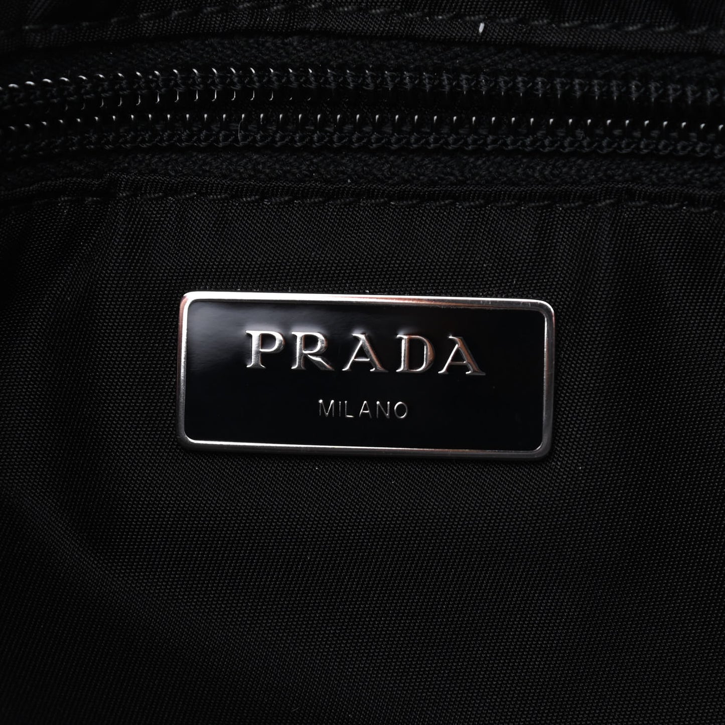 Tessuto Nylon Double Pocket Belt Bag Black