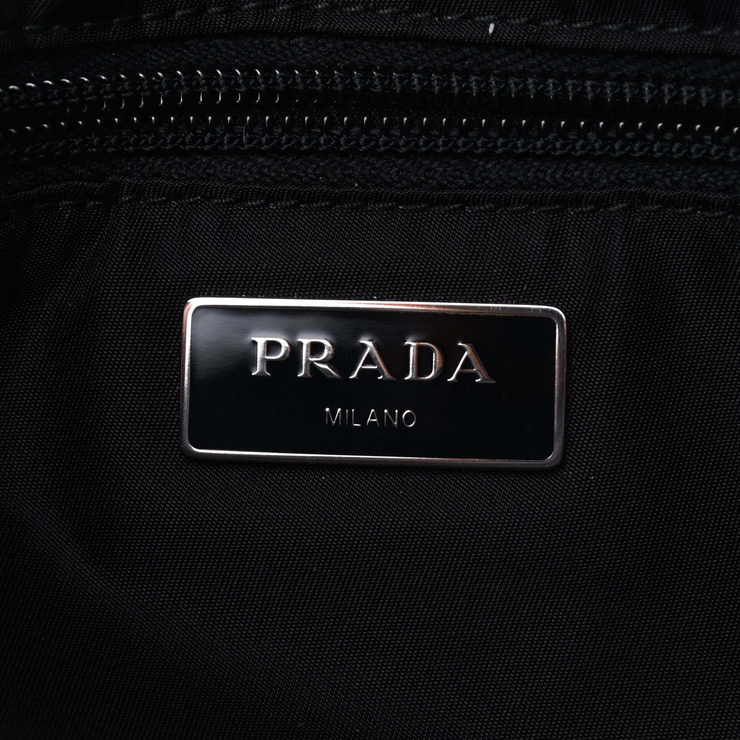 Prada Tessuto Nylon Double Pocket Belt Bag Black 5 of 7