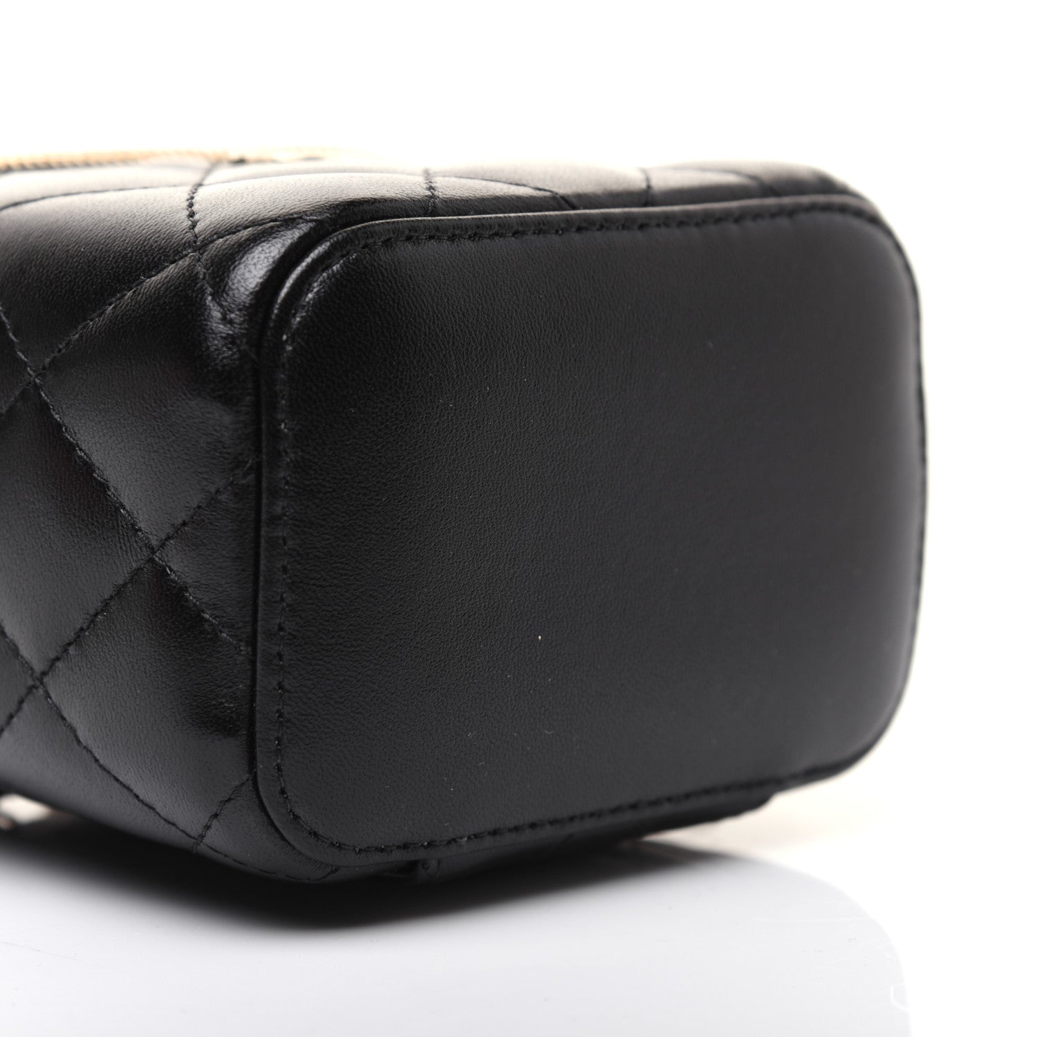 Chanel Lambskin Quilted My Chanel Lady Vanity Case With Chain Black 6 of 14