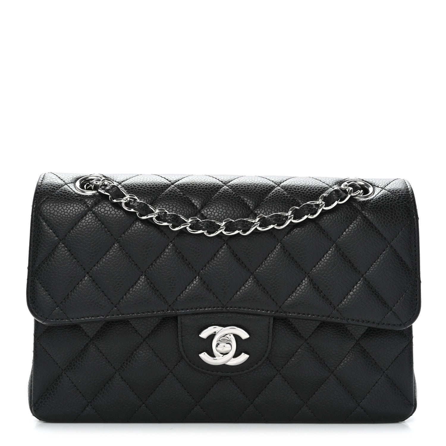Chanel Caviar Quilted Small Double Flap Black Black 1 of 11