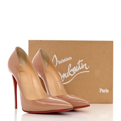 Christian Louboutin Patent So Kate 120 Pumps 40 Nude 8 of 8
