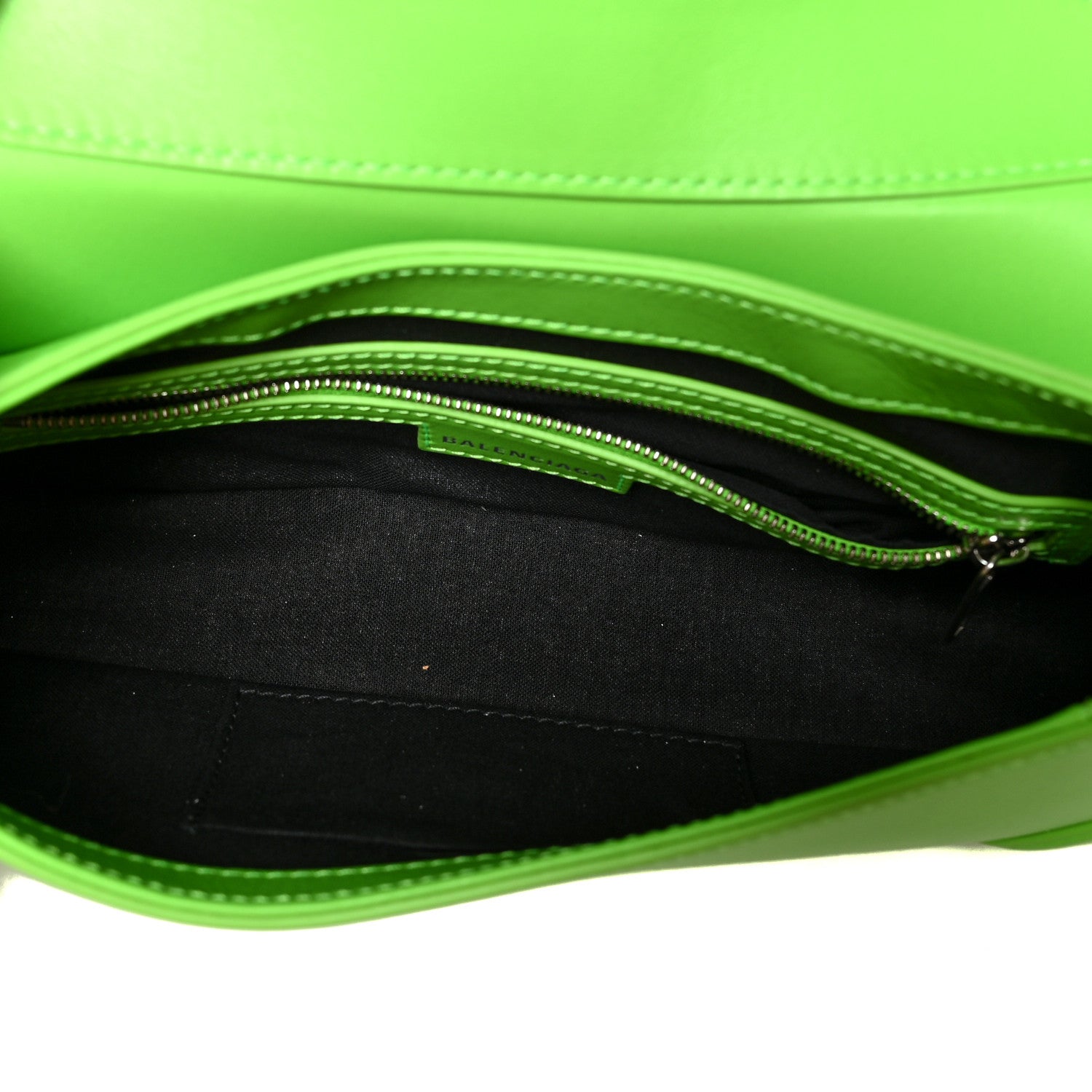 Balenciaga Smooth Calfskin Small Lindsay Shoulder Bag Acid Green 5 of 10