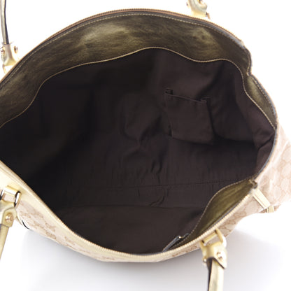 Gucci Monogram D Gold Tote Metallic Gold 4 of 11