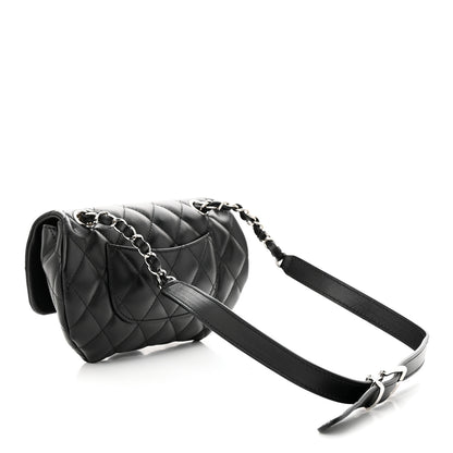 Chanel Calfskin Quilted CC Uniform Flap Belt Bag Black 2 of 11