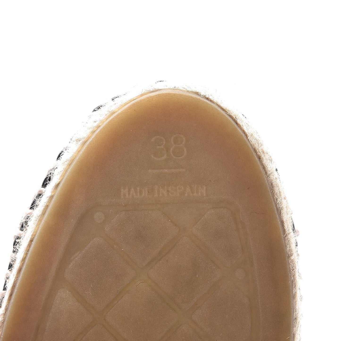 Lambskin CC Espadrilles 38 Black