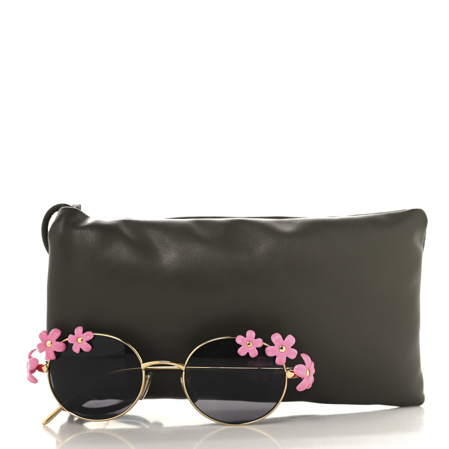 Metal Daisy Field Sunglasses LW40173U Gold Pink