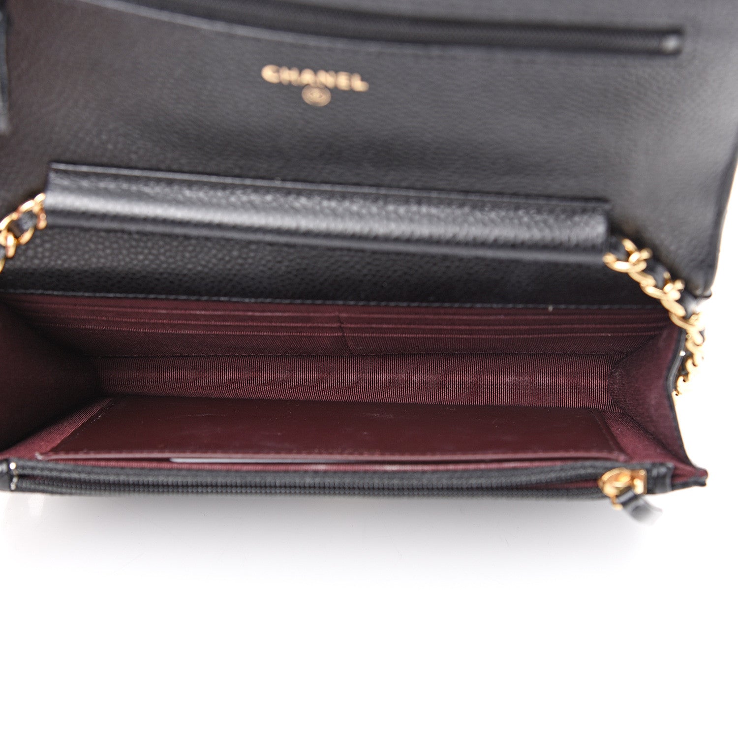 Chanel Caviar Quilted Wallet On Chain WOC Black 4 of 11