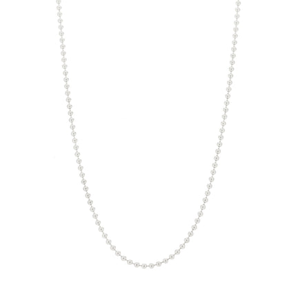Tiffany Sterling Silver 2.5mm Bead Chain Necklace 20" 1 of 5