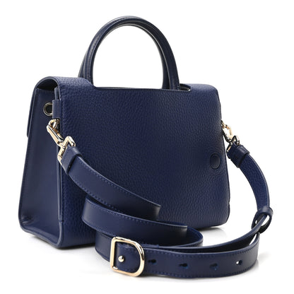 Christian Dior Grained Calfskin Mini Diorever Flap Blue Gri 3 of 9