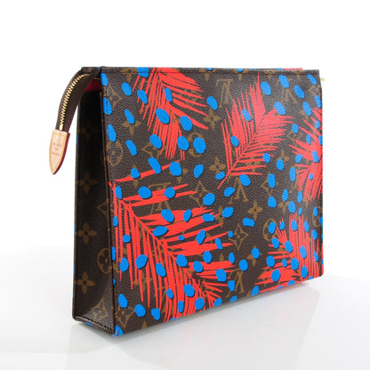 Louis Vuitton Monogram Jungle Dots Toiletry Pouch 26 Coquelicot Denim 3 of 7