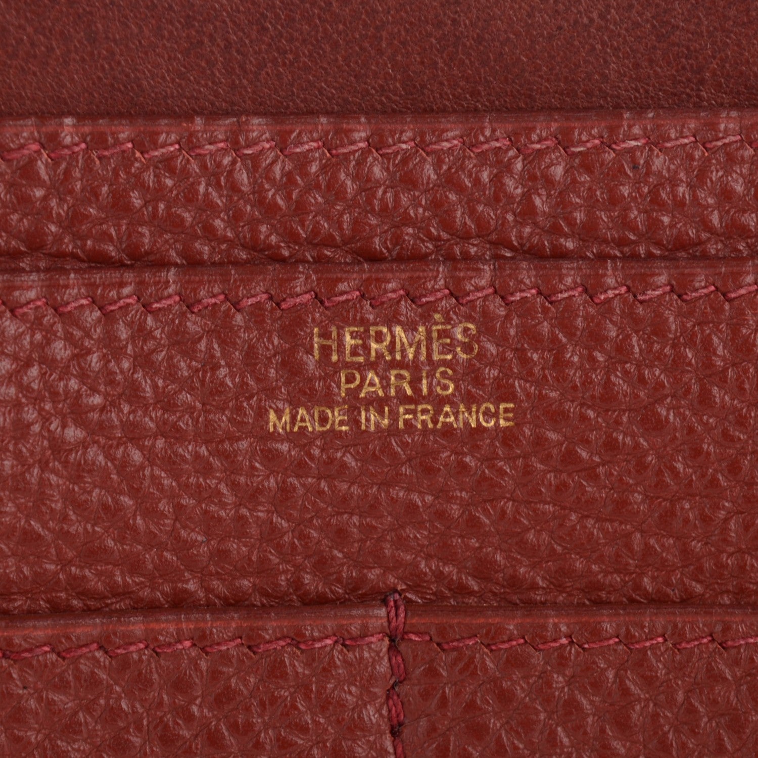 Hermes Togo Dogon Duo Wallet Brique 10 of 16