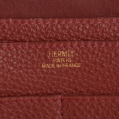 Hermes Togo Dogon Duo Wallet Brique 10 of 16