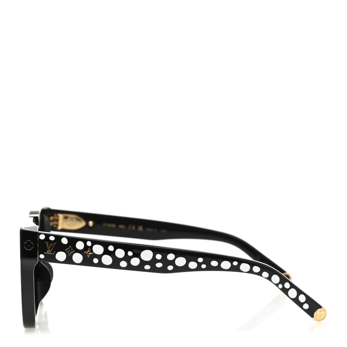 LV X YK Acetate Painted Dots Sunglasses Z1902W Black White