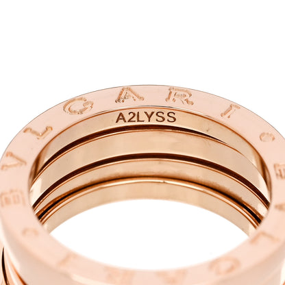 Bulgari 18K Rose Gold B.Zero1 Three-Band Ring 52 6 5 of 6