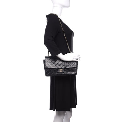 Chanel Lambskin Quilted Medium Single Flap Black 3 of 11