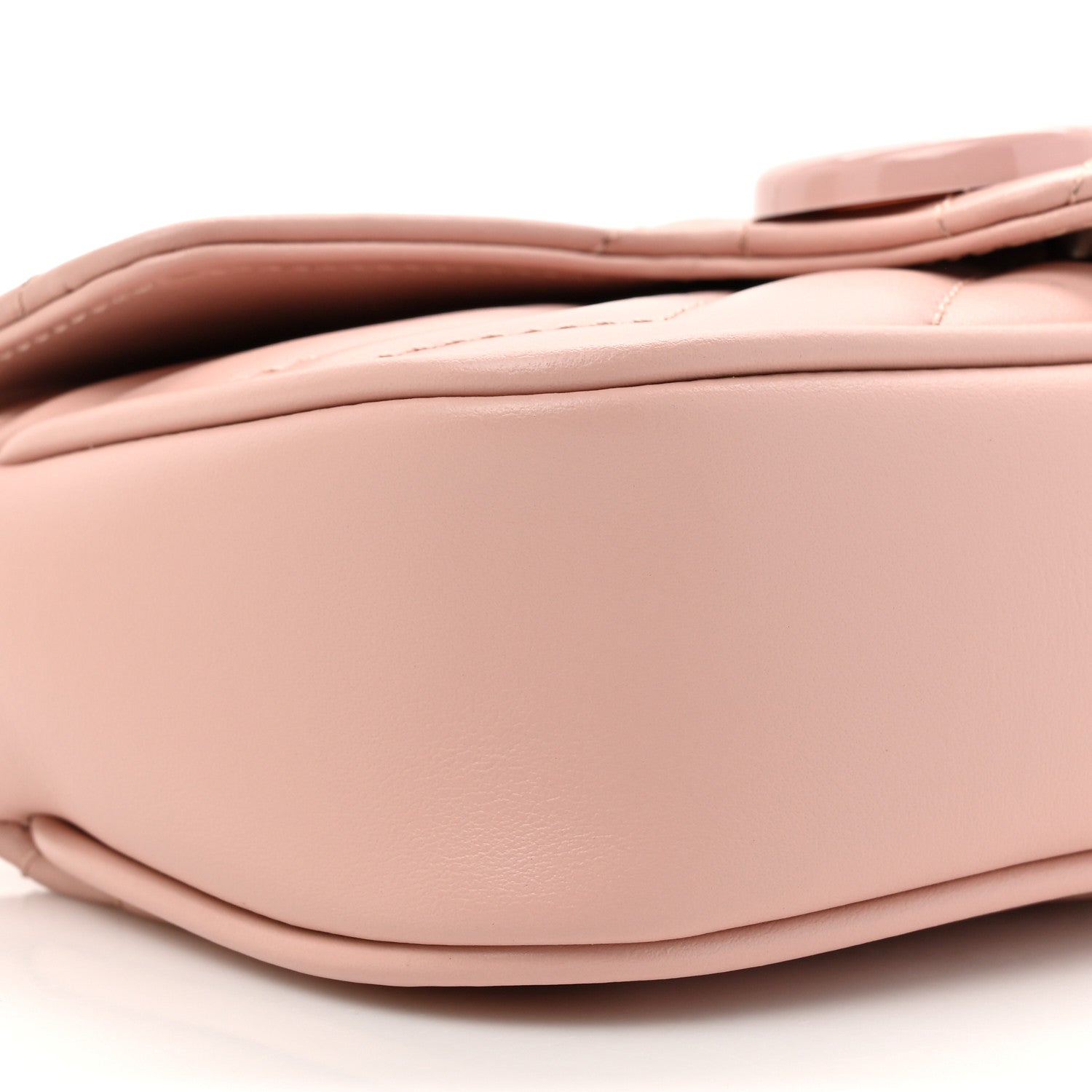 Gucci Calfskin Matelasse Monochrome GG Marmont Chain Belt Bag Perfect Pink 10 of 11