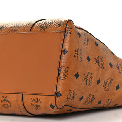 MCM Visetos Toni Shopper Tote Cognac 11 of 11