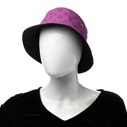 Louis Vuitton Monogram Denim Transformable Bob Bucket Hat M Purple 2 of 9