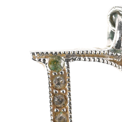 Christian Dior Crystal Pearl Bow Earrings Silver 4 of 4