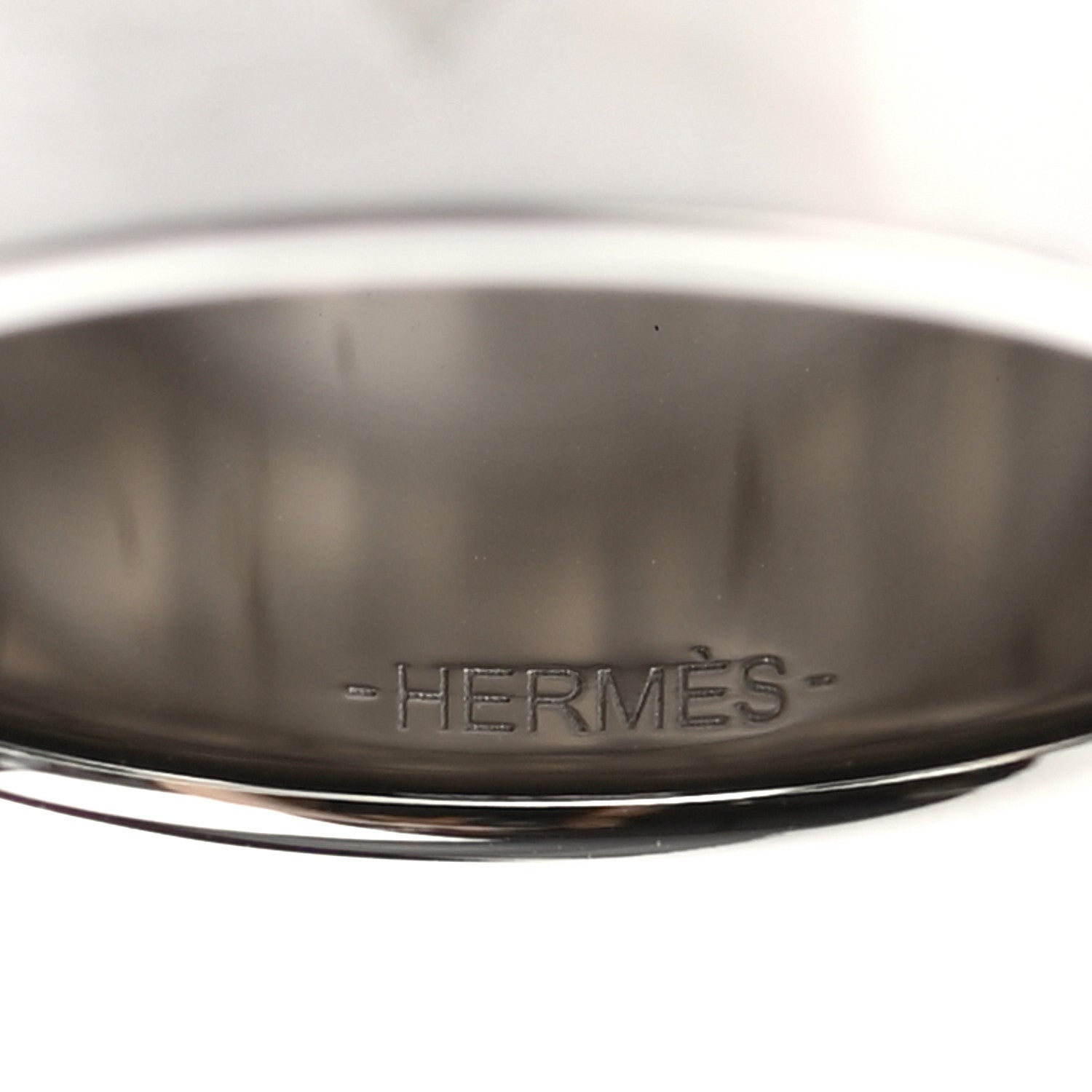 Hermes Palladium Diamante Scarf Ring 3 of 4