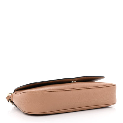 Gucci Pebbled Calfskin Medium Soho Flap Crossbody Camelia 4 of 10