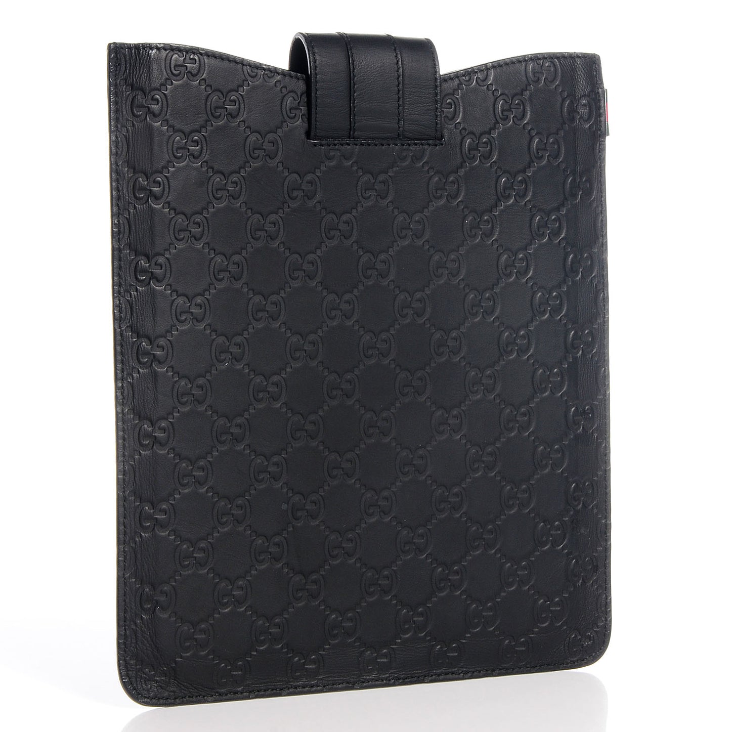 Rubber Guccissima Leather iPad Case Black
