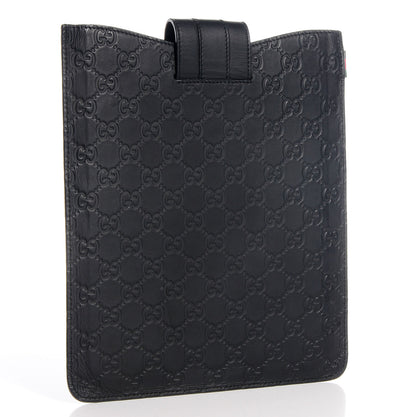 Gucci Rubber Guccissima Leather iPad Case Black 3 of 5