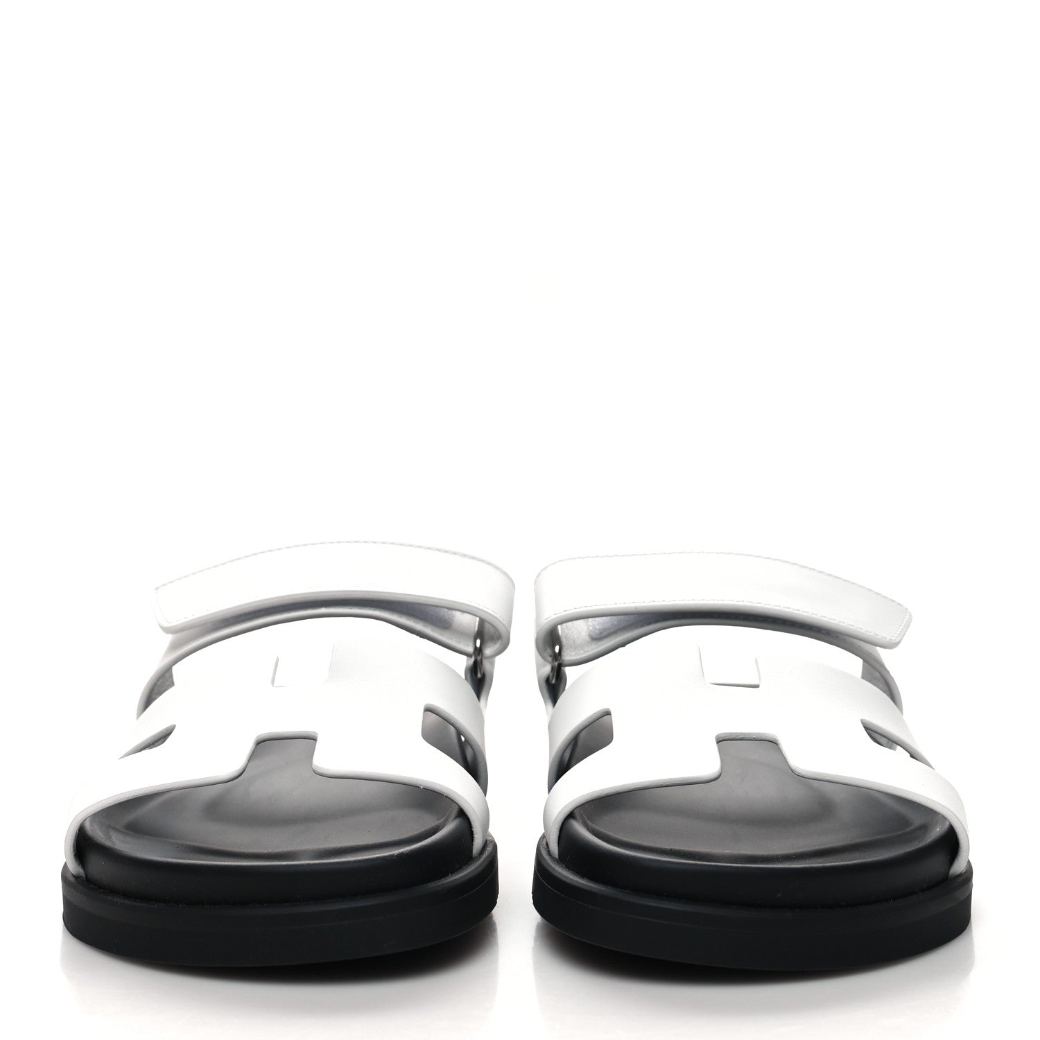 Hermes Calfskin Womens Chypre Sandals 36 White 2 of 9