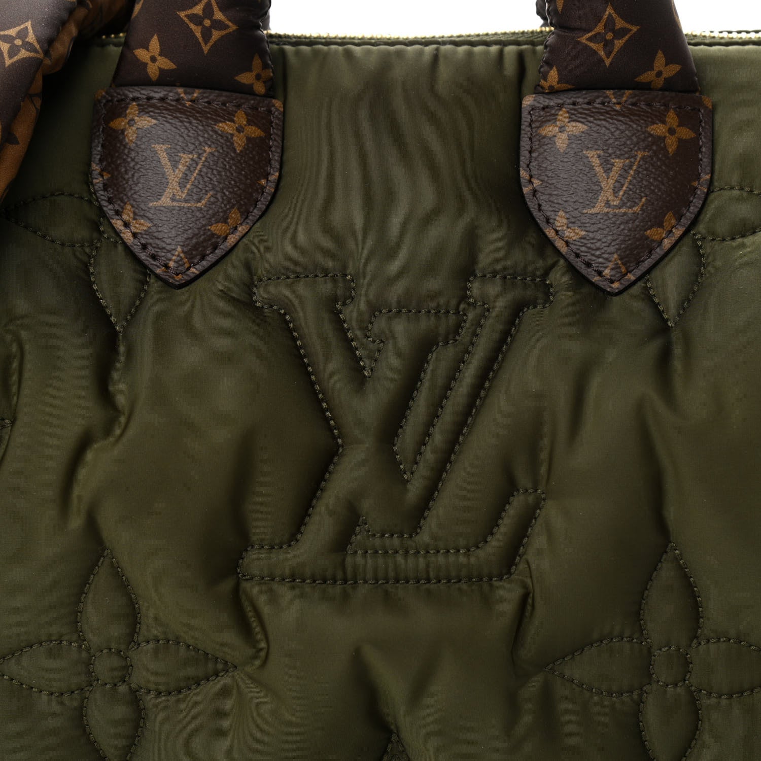 Louis Vuitton Econyl Mini Monogram Pillow Speedy Bandouliere 25 Khaki 7 of 9