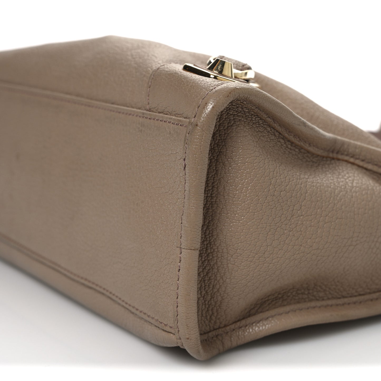 Chevre Gold Metallic Edge Hardware S City Rose Des Sables