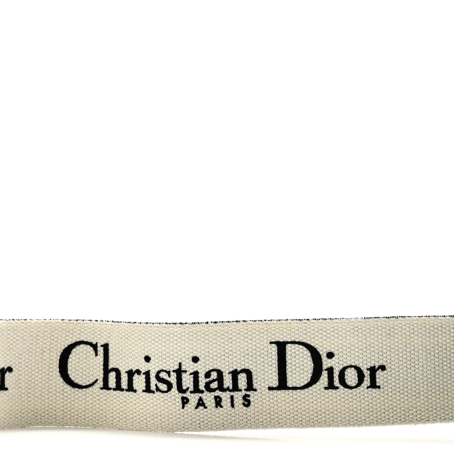 Canvas Embroidered Shoulder Strap Black Ultramatte