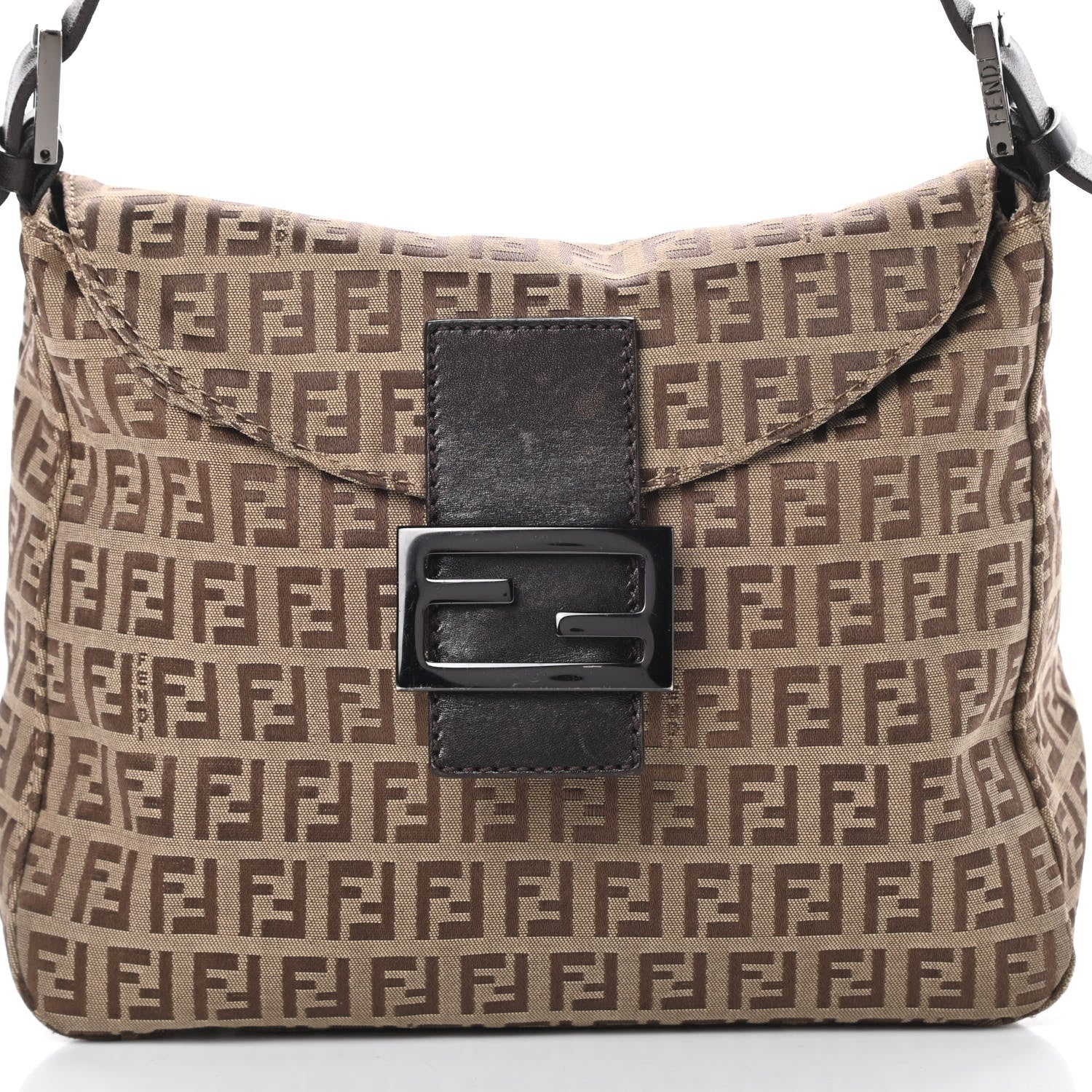 Fendi Zucchino Baguette Mogano Panna Brown 15 of 15