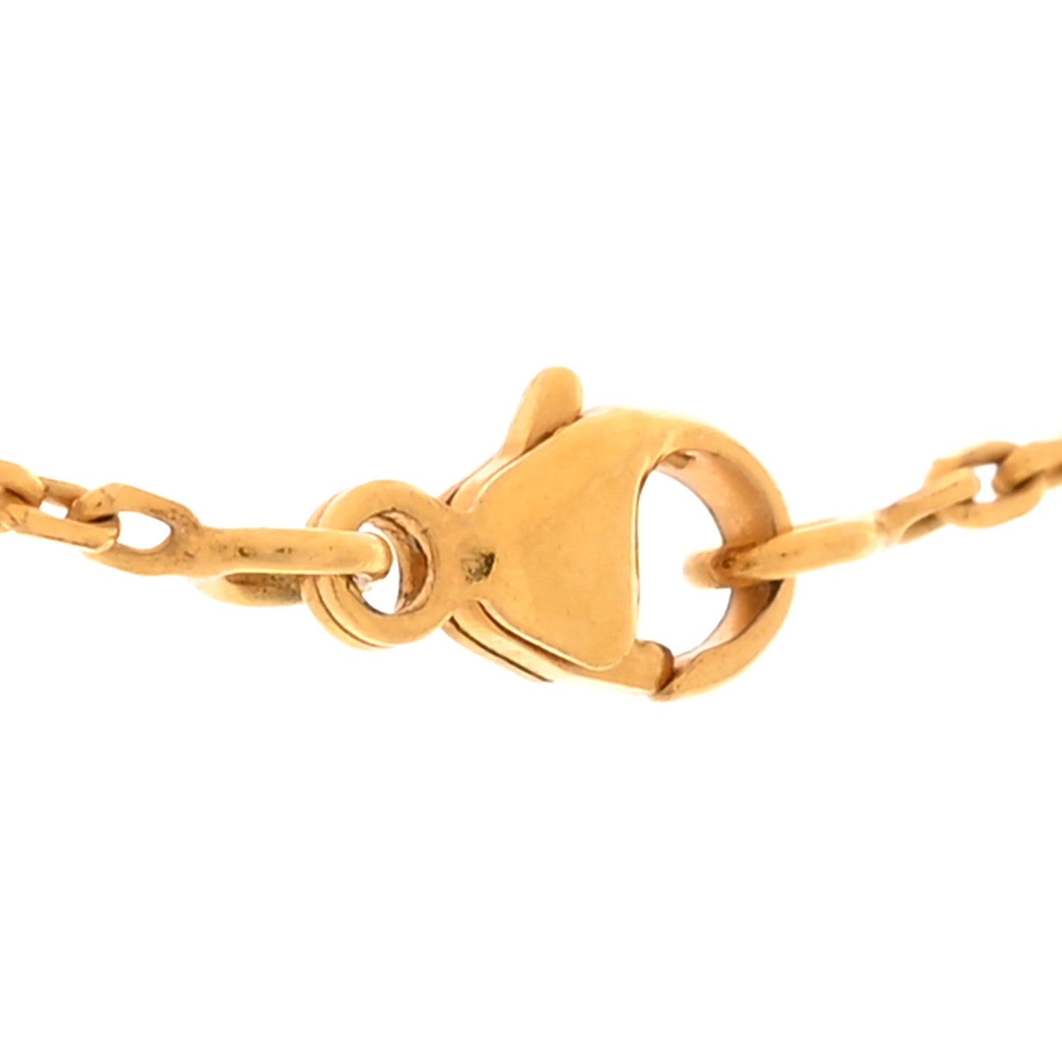 Hermes Lacquered Gold Pop H Pendant Necklace Orange 4 of 7