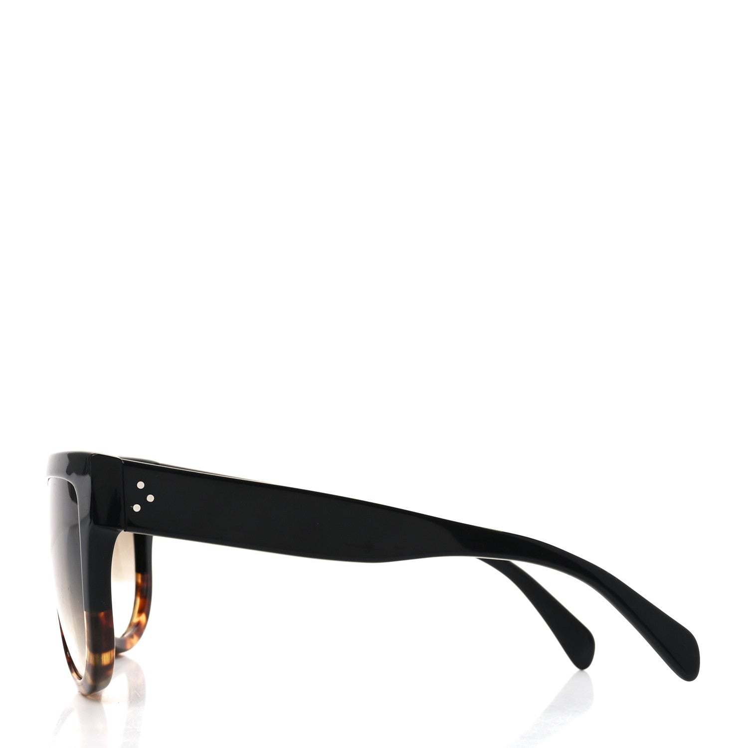 Celine Shadow Sunglasses CL 41026/S Black Havana 3 of 7