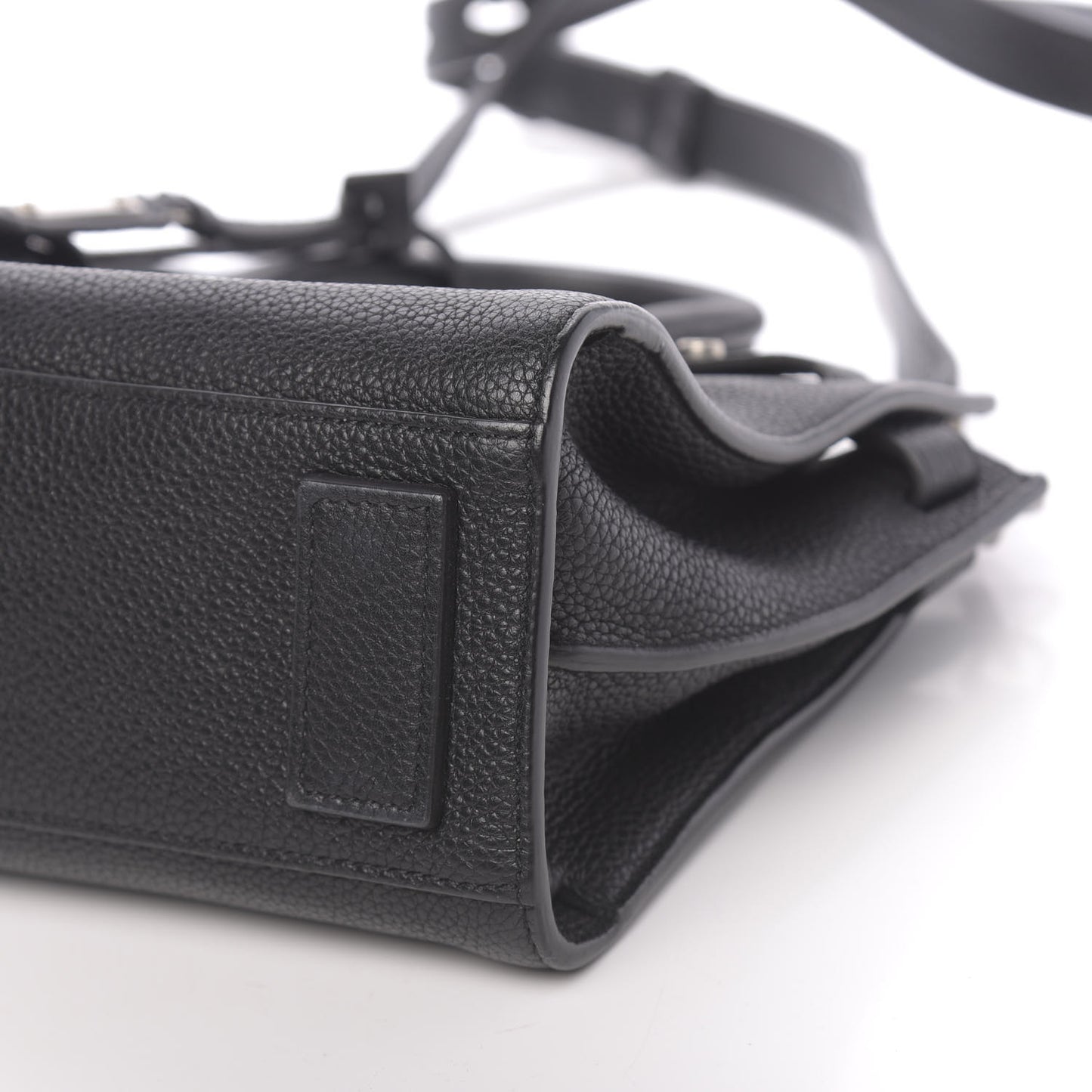 Grained Calfskin Nano Sac De Jour Souple Black