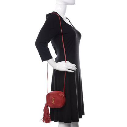 Saint Laurent Nappa Monogram Blogger Bag Red 2 of 13