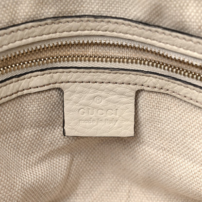 Gucci Pebbled Calfskin Small Soho Bowler Off White 6 of 15