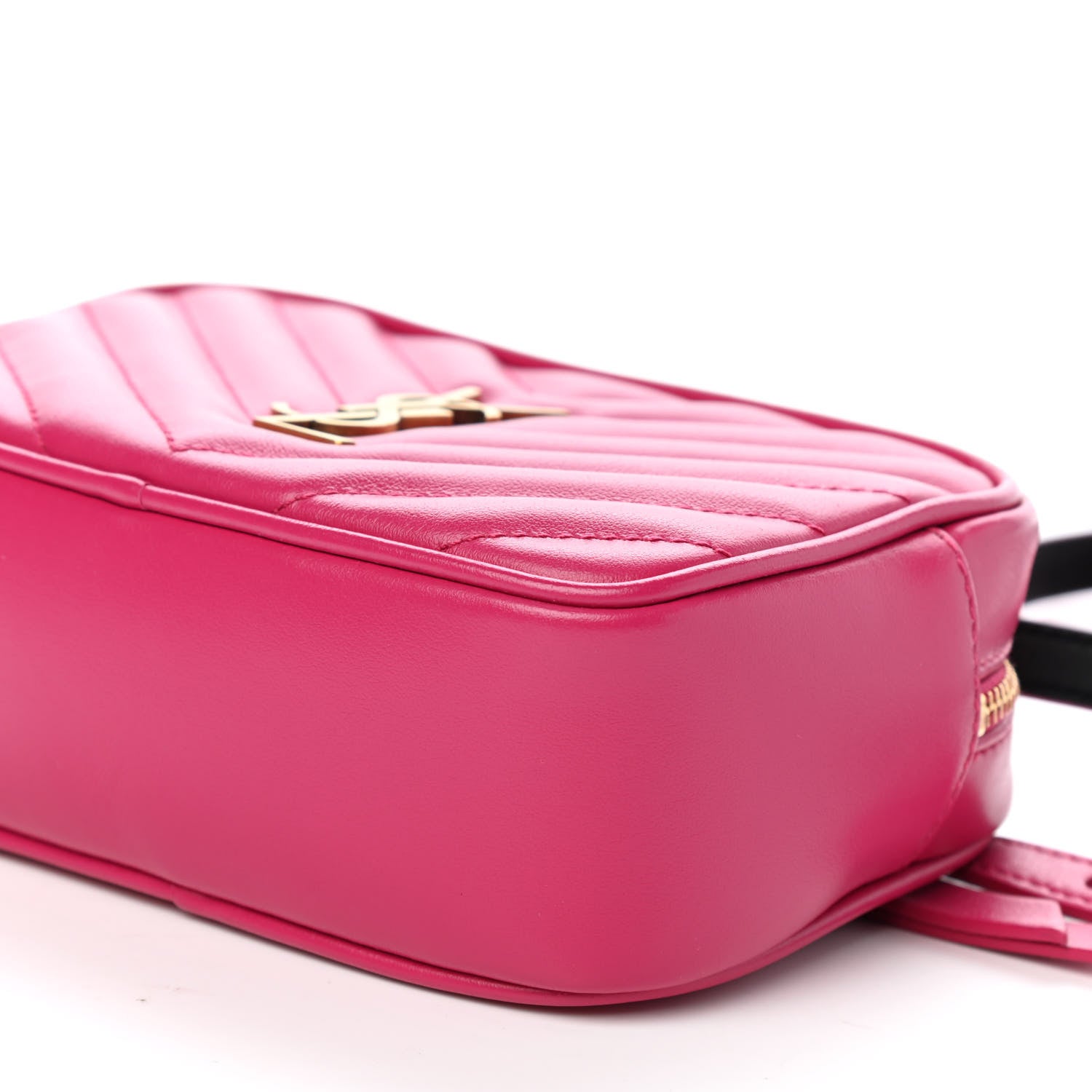 Saint Laurent Calfskin Matelasse Monogram Lou Belt Bag Bright Pink 9 of 9